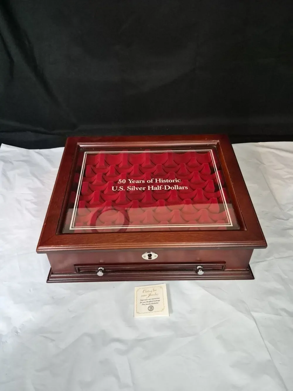 PCS Stamps & Coins U.S. Proof Commemorative Silver Dollar WOOD Display Case 15
